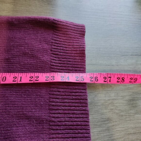 Lole‎ Dark Pink Sweater Size Large Nylon, Acrylic, Wool And Alpaca - Picture 8 of 9